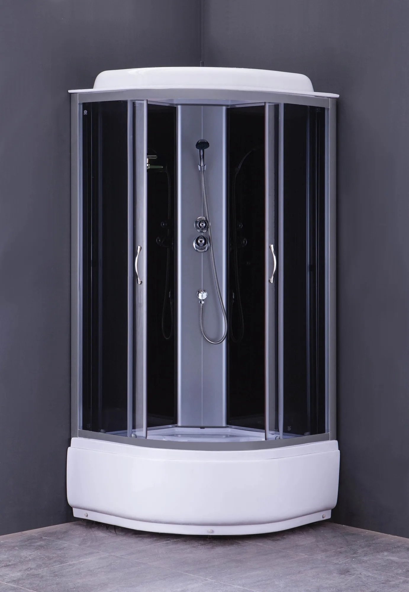 Душевая кабина Loranto Sunway 100х100 Хром / Тонированное CS-6610 G, 100*100*215 Душевая кабина Loranto Sunway 100х100 Хром / Тонированное CS-6610 G, 100*100*215 — изображение 2