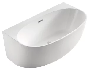 Ванна акриловая Azario Cambridge 180х88 в комплекте с сифоном и металлической рамой Белый CAM18090