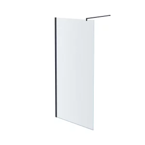 Душевая перегородка Aquatek Walk in 100 Черный / Прозрачное AQ WIW 10020BL
