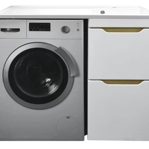 Тумба напольная Azario Magenta 120 правая под стиральную машину с раковиной CS00079141