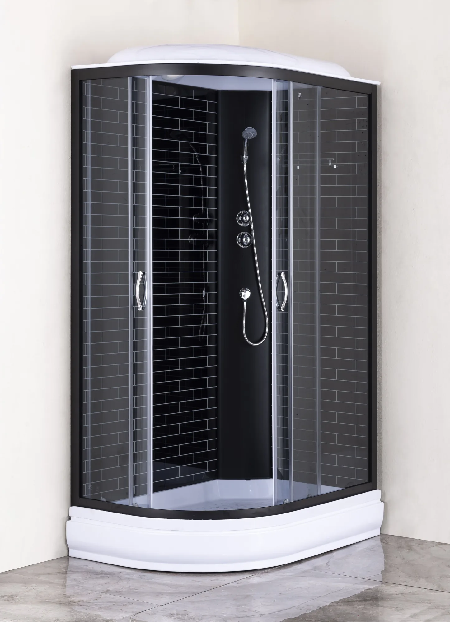 Душевая кабина Loranto Sunway 120х80 правая Черный / Тонированное CS-66120-20R GB 120 Душевая кабина Loranto Sunway 120х80 правая Черный / Тонированное CS-66120-20R GB 120 — изображение 2
