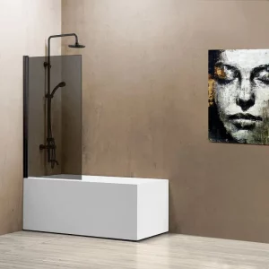 Шторка для ванны Vincea Walk-In VSB-11 80 Черный / Тонированное VSB-11800CGB Шторка для ванны Vincea Walk-In VSB-11 80 Черный / Тонированное VSB-11800CGB