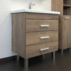 Тумба напольная Comforty Никосия 70 + раковина Дуб темный 00-00008854CF Тумба напольная Comforty Никосия 70 + раковина Дуб темный 00-00008854CF