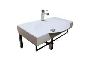 Раковина подвесная Sanita Infinity 65 с полотенцедержателем INF65SLWB01KR