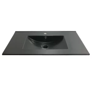 Раковина мебельная Comforty 90 46х91 Черный матовый 4147911