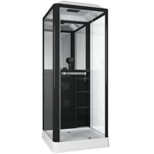 Душевая кабина Grossman Alba 90х90 правая Черный / Прозрачное GR221R