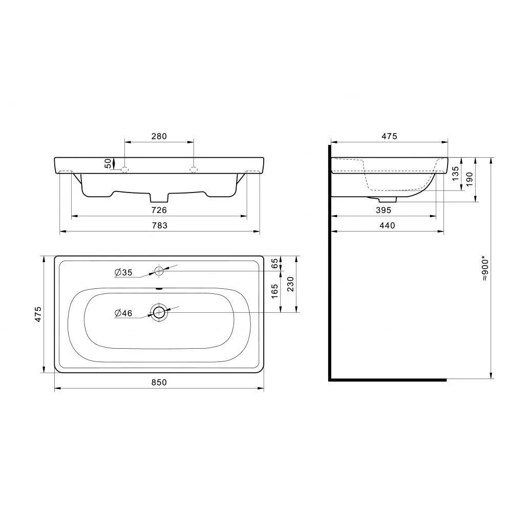 Раковина на мебель AQUATON 1WH501782 Раковина на мебель AQUATON 1WH501782 — изображение 7
