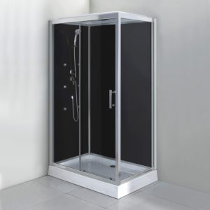 Душевая кабина Comforty СF5777 120х80 Хром / Прозрачное СF5777B