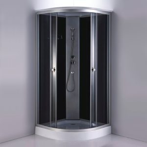 Душевая кабина Comforty СF5881 80х80 Черный / Прозрачное СF5881E-A